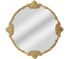 Beautiful Round Ornate Gold Frame Mirror 24" by Drew Barrymore