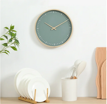 Better Homes & Garden 11.5" Round Indoor Green Analog Wall Clock