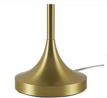 Better Homes & Gardens 18" Modern Dome Touch On/Off Table Lamp, Brass