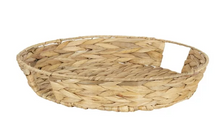 Better Homes & Gardens 16" Round Water Hyacinth Woven Tray, Tan