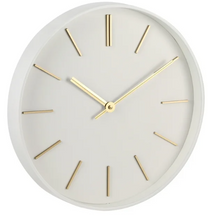 Better Homes & Garden 20" Round Indoor Modern White Analog Wall Clock