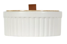 Better Homes & Gardens 2.5" x 6.18" Ribbed off-White/Cream Ceramic Decorative Container