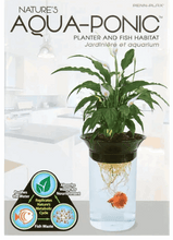 Penn Plax Aquaponic Betta Fish Plastic Tank, 0.5 Gallon