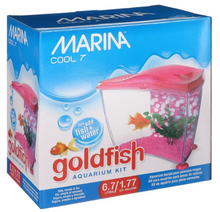 Marina 1.7-Gallon Cool Goldfish Kit, Pink