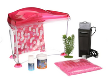 Marina 1.7-Gallon Cool Goldfish Kit, Pink