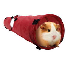 Living World Pet Tunnel, Red/Grey