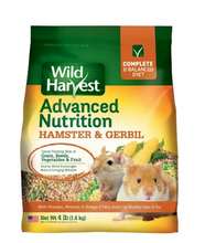 Alimento nutricional avanzado para hámsteres y jerbos Wild Harvest, 4 libras. 