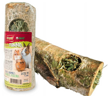 A&E Cage Small Animal Birch Tunnel with Hay - Medium
