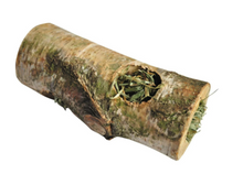 A&E Cage Small Animal Birch Tunnel with Hay - Medium