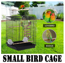 Alden Design 53.5" Metal Bird Cage with Play Top Stand, Black