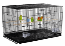 Easyfashion 47" Bird Cage with Slide-Out Tray, Black