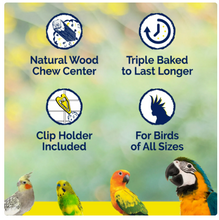 Vitakraft Crunch Sticks Cockatiel Treat - Apricot and Peach - Pet Bird Treat Toy - 2 Sticks