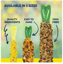 Vitakraft Crunch Sticks Cockatiel Treat - Apricot and Peach - Pet Bird Treat Toy - 2 Sticks