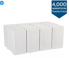 Marathon Multifold 1-Ply Paper Towels, White, 9.2" x 9.4" 250 towels/pk., 16 pks.