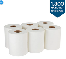 Marathon Premium Centerpull 1-Ply Paper Towels, White 303 sheets/roll, 6 rolls