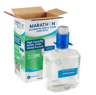 Marathon Gentle Foam Hand Soap Refill, Fragrance-Free (1,000 ml)