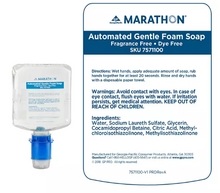 Marathon Gentle Foam Hand Soap Refill, Fragrance-Free (1,000 ml)