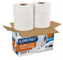 Marathon Jumbo Roll 2-Ply Toilet Paper, Septic Safe 1000 ft./roll, 6 rolls