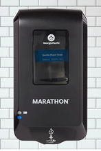 Marathon Automated Soap Dispenser, Black, 6.5”W x 4”D x 11.7”H