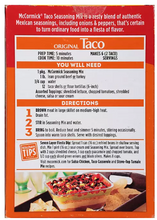 McCormick Original Taco Seasoning Mix 1 oz., 12 ct.