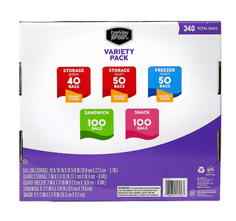 Berkley Jensen Food Storage Variety Pack, 340 ct.