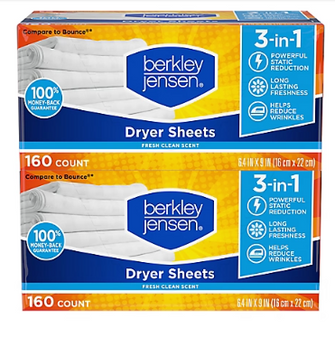 Berkley Jensen Soft and Fresh Dryer Sheets, 320 ct.