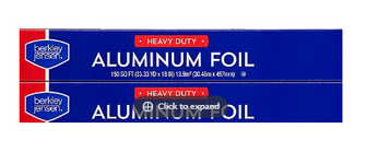 Berkley Jensen 18" Heavy-Duty Aluminum Foil, 2 pk./150 sq. ft.