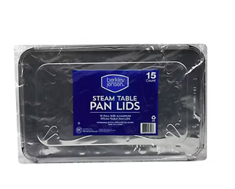Berkley Jensen Steam Table Pan Lids, 15 ct.