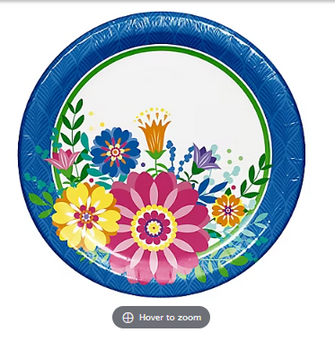 Berkley Jensen Colorful Blossom Paper Plates, 100 ct.