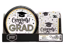 Berkley Jensen Grad Time Party Pack with 10" Plates and Napkins, 150 ct.