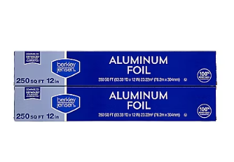 Berkley Jensen Aluminum Foil, 2 pk./250 sq. ft.