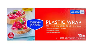 Berkley Jensen 12" x 3,000' Plastic Film Wrap - Clear