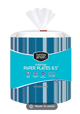 Berkley Jensen Everyday 8.5" Paper Plates, 300 ct.