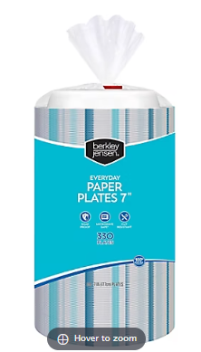 Berkley Jensen Everyday 7" Paper Plates, 330 ct.