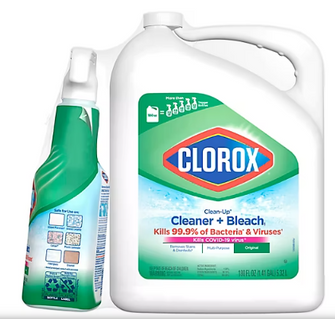 Clorox Clean-Up Cleaner with Bleach Spray Bottle, 32 oz. with Refill Bottle, 180 oz.