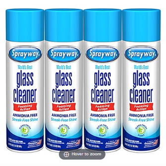 Sprayway Glass Cleaner, 4 pk./ 19 oz.