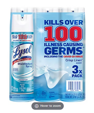Lysol Disinfectant Spray, Crisp Linen 3pk./19 oz.