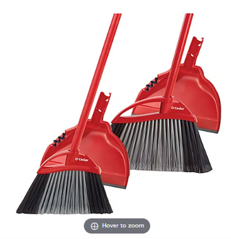 O-Cedar Broom and Dust Pan Set, 4 pk.