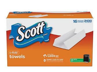 Scott C-Fold Paper Towels, 2,400 ct.