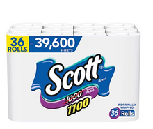 Scott 1100-Sheets, 1-Ply Bath Tissue, 36 ct.