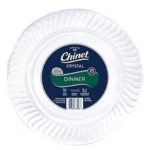 Chinet Crystal 10" Clear Dinner Plate, 25 ct.