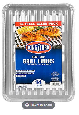 Kingsford Heavy Duty Aluminum Grill Liners, 14 pk.