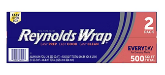 Reynolds Wrap Standard Aluminum Foil, 250 Sq. ft, 2 ct.