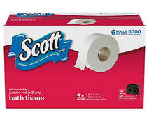 Scott Jumbo Roll 2-Ply Bathroom Tissue, 6 pk.