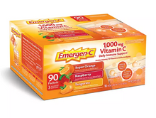 Emergen-C Drink Mix Variety Pack, Super Orange, Raspberry & Tangerine (29.1 oz., 90 ct.)