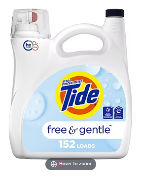 Tide Free and Gentle Liquid Laundry Detergent, 170 fl. oz.