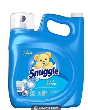 Snuggle Blue Sparkle Liquid Fabric Softener, 188 oz.