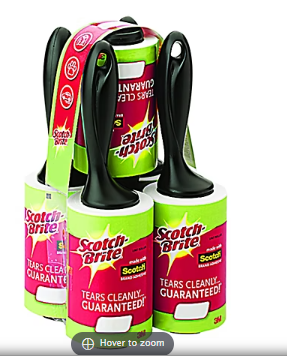 Scotch-Brite 75-Sheet Lint Roller, 5 pk. - Black