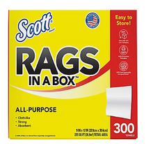 Scott Rags in a Box 300-Sheet Paper Towel Roll