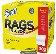 Scott Rags in a Box 300-Sheet Paper Towel Roll